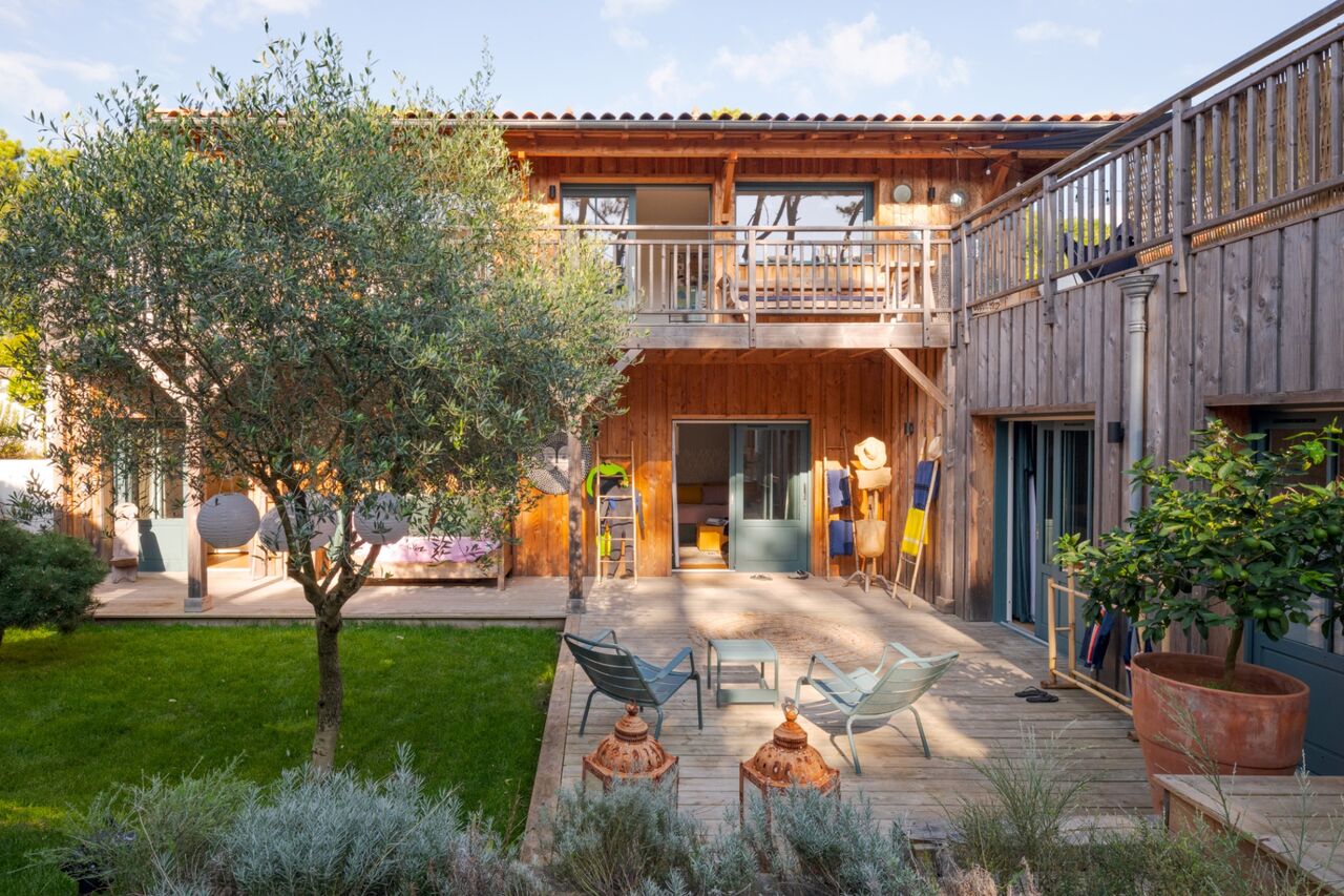 Large enclosed pine garden